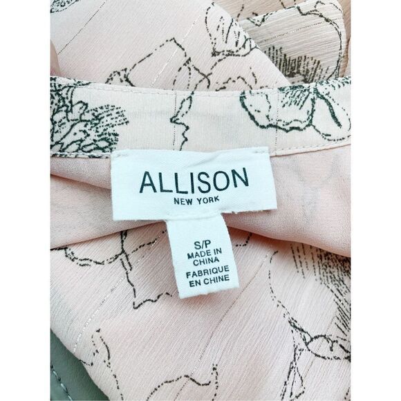 ALLISON NEW YORK Floral Tiered Tassel Dress Pink Size S - Picture 4 of 4